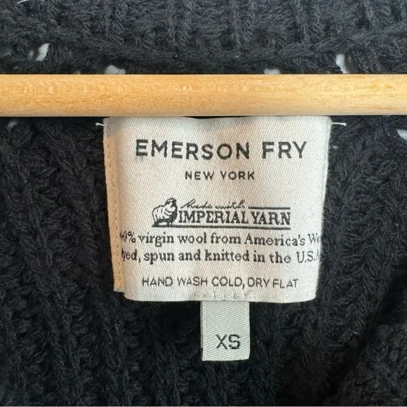 Emerson Fry Virgin Wool Chunky Knit Long Sweater - Picture 7 of 8